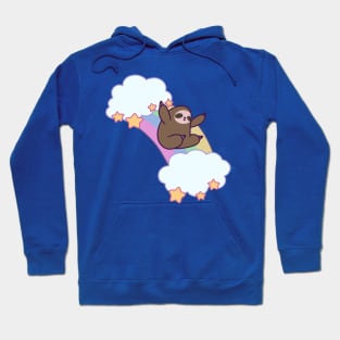 Rainbow Cloud Sloth Hoodie